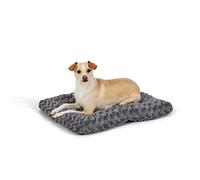 Amazon Basics Lavable en machine Coussin pour Chien domestique - 0,58 m, Gris motif spirale, L 58 x l 46 x H 6 cm