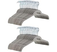 Amazon Basics Lot de 100 Cintres en Velours pour Chemises/Robes, Gris