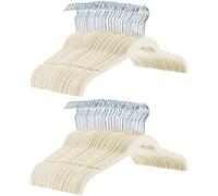 Amazon Basics Lot de 100 Cintres en Velours pour Chemises/Robes, Ivoire