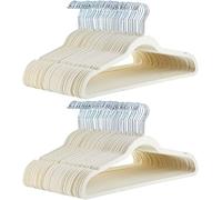 Amazon Basics Lot de 100 cintres en velours pour costumes Ivoire