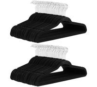 Amazon Basics Lot de 100 cintres en Velours pour Costumes Noir