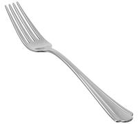 Amazon Basics Lot de 12 Fourchettes dîner en Acier Inoxydable avec Contours festonnés