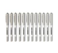 Amazon Basics Lot de 12 Stylos à Bille à Encre Liquide, Pointe Fine, 0,7mm, Noir