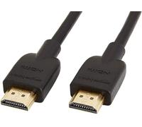 Amazon Basics Lot de 2 câbles HDMI 4K de 0,9 m - Haute performance 18 Gbps avec Ethernet, 4K@60Hz, 2160p, Noir, (0.9 m)