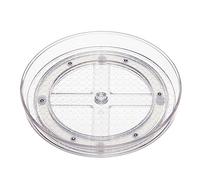 Amazon Basics Lot de 2 plateaux de rangement tournants, transparent, 22,9 cm