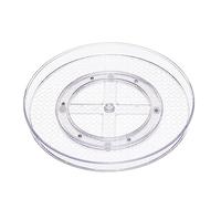 Amazon Basics Lot de 2 plateaux de rangement tournants, transparent, 30,5 cm