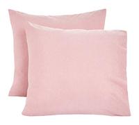 Amazon Basics Lot de 2 taies d'oreiller en microfibre chinée 65 x 65 cm - Argile rouge