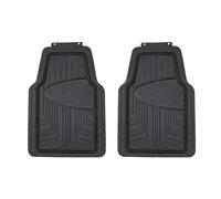 Amazon Basics Lot de 2 tapis de sol en caoutchouc pour voitures, SUV et camionnettes Toutes saisons Noir