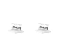 Amazon Basics Lot de 20 cintres en Bois pour Pantalons, Blanc, 24.99 x 2.21 x 16.51 cm