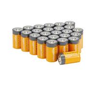 Amazon Basics Lot de 24 piles alcalines type D multi-usage, 1,5 V, durée de conservation de 5 ans