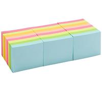 Amazon Basics lot de 24 Rectangulaire Miniblocs de notas adhesivas, 3.8 x 5 x 0.8 cm, Couleurs assorties