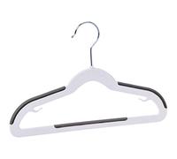 Amazon Basics Lot de 30 cintres en plastique pour enfant, Blanc,noir, 32.5 x 20.3 x 0.5 cm