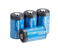 Amazon Basics Lot de 4 piles au lithium CR2, 800 mAh, 3 V, puissance longue durée