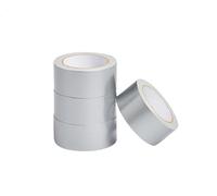 Amazon Basics Lot de 4 rouleaux de ruban adhésif de haute résistance, 4.77 cm x 18.28 m, argenté, idéal pour un usage général, diverses réparations, le bricolage et les activités en extérieur