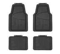 Amazon Basics Lot de 4 tapis de sol en caoutchouc pour voitures, SUV et camionnettes Toutes saisons Noir