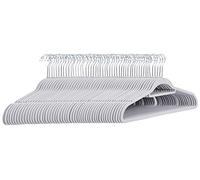Amazon Basics Lot de 50 cintres en velours avec porte-cravate pour costumes Gris clair