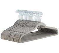 Amazon Basics Lot de 50 cintres pour Costumes antidérapants en Velours, Gris