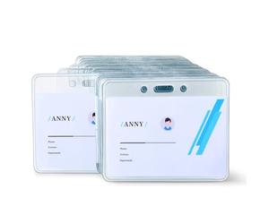 Amazon Basics Lot de 50 porte-badges, format horizontal, transparent