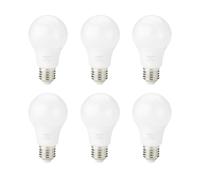 Amazon Basics Lot de 6 ampoules LED, culot à vis Edison E27, 8 W (équivalent à 60 W), blanc chaud, Non Dimmable
