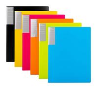 Amazon Basics Lot de 6 protège-documents A4, 30 pochettes, Multicolore