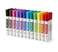Amazon Basics Low-Odor Dry Erase Whiteboard Markers, Chisel Tip, 12 Assorted Colors, 36 Count