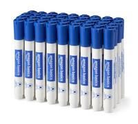Amazon Basics Low-Odor Dry Erase Whiteboard Markers, Fine Tip, Blue, 36 Count