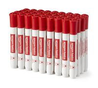 Amazon Basics Low-Odor Dry Erase Whiteboard Markers, Fine Tip, Red, 36 Count