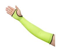 Amazon Basics. manchettes de protection pour bras. résistantes aux coupures. 45.7centimeters de long. avec trou pour le pouce. jaunes. lot de 1 paire