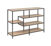 Amazon Basics Martin - 4 étagères Bibliothèque, 35 x 114 x 78.2 cm (longueur x largeur x hauteur), Finition chêne(Anciennement marque Movian)