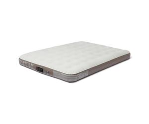 Amazon Basics Matelas Gonflable Électrique - Pompe Intégrée, Lit Gonflable Portable avec Sac de Transport, Queen Size 203 cm L × 152 cm W × 24 cm H