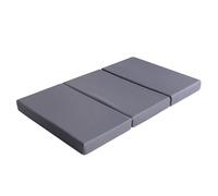 Amazon Basics - Matelas Pliant en Mousse à mémoire de Forme, Moyenne Ferme, 120 x 195 x 10 cm, Gris
