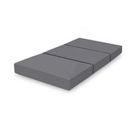 Amazon Basics - Matelas Pliant en Mousse à mémoire de Forme, Moyenne Ferme, 75 x 195 x 10 cm, Gris