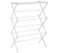 Amazon Basics Métal Séchoir à linge pliant - Blanc Pour Vêtement, 14.5" D x 29.5" W x 41.8" H