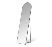 Amazon Basics Miroir Arche Pleine Longueur, Fixation Murale/Sol, 149,9cm x 40,6cm x 1,4cm, Noir