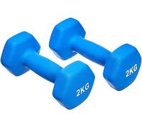 Amazon Basics Neoprene Dumbbell Pair, 4 pounds, Blue