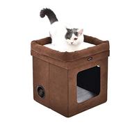 Amazon Basics Niche pliable pour chat, Marron, 38 x 38 x 43 cm