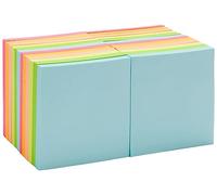 Amazon Basics Notes Autocollantes Standart, 24 Blocs, Blocs de Notes Autocollantes, Couleurs Assorties, 7,6cm × 7,6cm