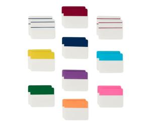 Amazon Basics Onglets Autocollants, Marque-Pages Adhésifs, Onglets Colorés, Notes Autocollantes, Onglets Indexables, Onglets Annotation Notes, Dossiers, Lot 640 Pièces, 5,1cm de Large