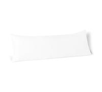 Amazon Basics Oreiller de Corps Long, Coussin en Microfibre Hypoallergénique pour Grossesse et Maternité, Dormeur sur Le Côté, Soutien du Dos et du Cou, 50 x 135 cm, Blanc