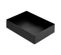 Amazon Basics Organiseur en plastique à accessoires Grand format Rectangulaire, 23.8 x 17 x 5 cm, Noir