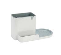 Amazon Basics Organiseur/porte-éponge pour évier de cuisine, grande taille, Blanc