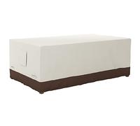 Amazon Basics Outdoor Patio Dining Table Cover, Beige/Tan, 190.5 x 114.3 cm