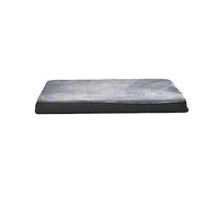 Amazon Basics Panier pour chien avec matelas en mousse à gel et housse amovible, Gris, 104 x 74 x 10 cm (L x W x H)