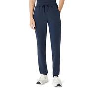 Amazon Basics Pantalon Médical Style Jogger avec Cordon de Serrage à la Taille Style Yoga Femme, Bleu Marine, L Taille courte