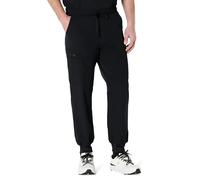 Amazon Basics Pantalon Médical Type Jogger avec Cordon de Serrage à la Taille Homme, Noir, L Grande longueur