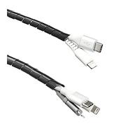 Amazon Basics Passe-câble, idéal pour la gestion des câbles et pour les protéger contre les animaux de compagnie, 10 m - Noir