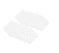 Amazon Basics Pastilles Auto-Agrippantes (Velcro), Dos Adhésif, Lot de 125 paires (250 pièces), 1,9cm x 1,9cm, Blanc