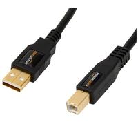 Amazon Basics PC045 Câble d'imprimante USB-A 2.0 mâle vers USB-B mâle, 4.8 m, Noir
