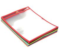 Amazon Basics pochettes effaçables à sec résistantes Idéales pour bons de commande, 25 pièces, 21,6 x 28 cm, Multicolore