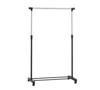 Amazon Basics Portant à vêtements sur roulettes, chrome, 91.5-145cm x 42cm x 134-161 cm